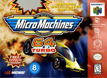 Micro Machines 64 Turbo (USA) box cover front